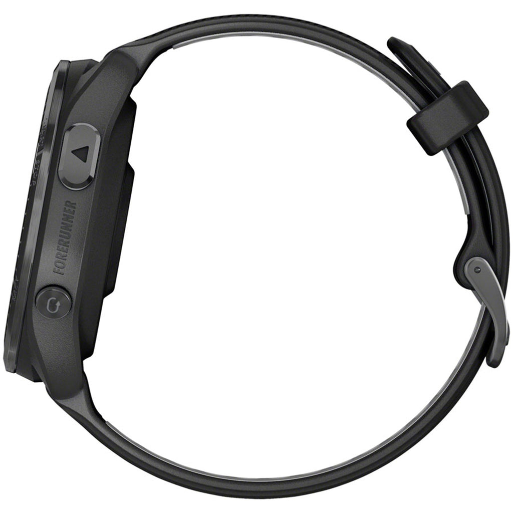 Forerunner 965 GPS Smartwatch - 47mm, Carbon Gray DLC Titanium Bezel, Black Case and Black/Powder Gray Silicone Band