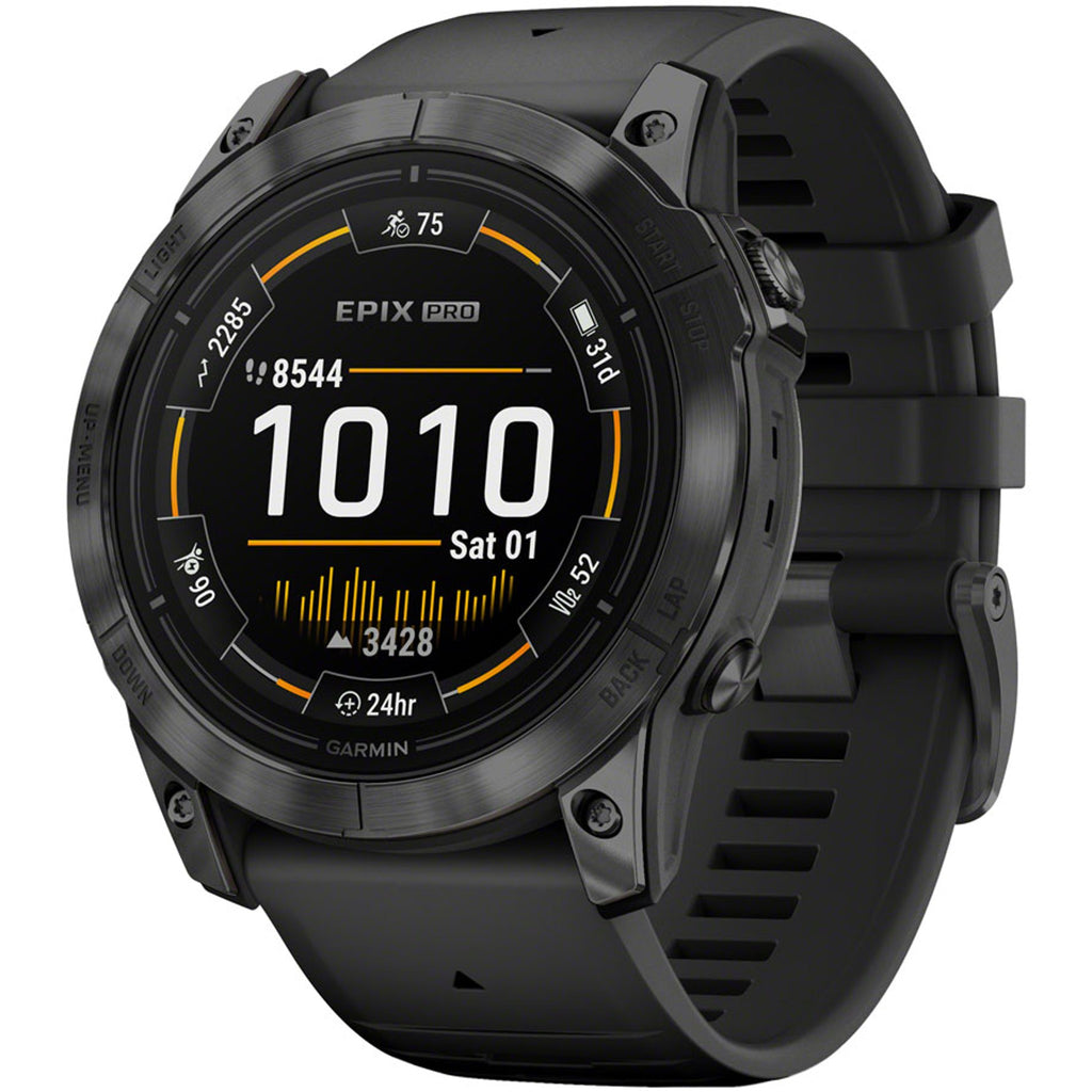 epix Pro Gen 2 Smartwatch - 51mm, Slate Gray Case, Black Band