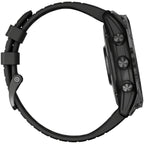 fenix 7X Pro Sapphire Solar Smartwatch - 51mm, Carbon Gray DLC Titanium Case, Black Band