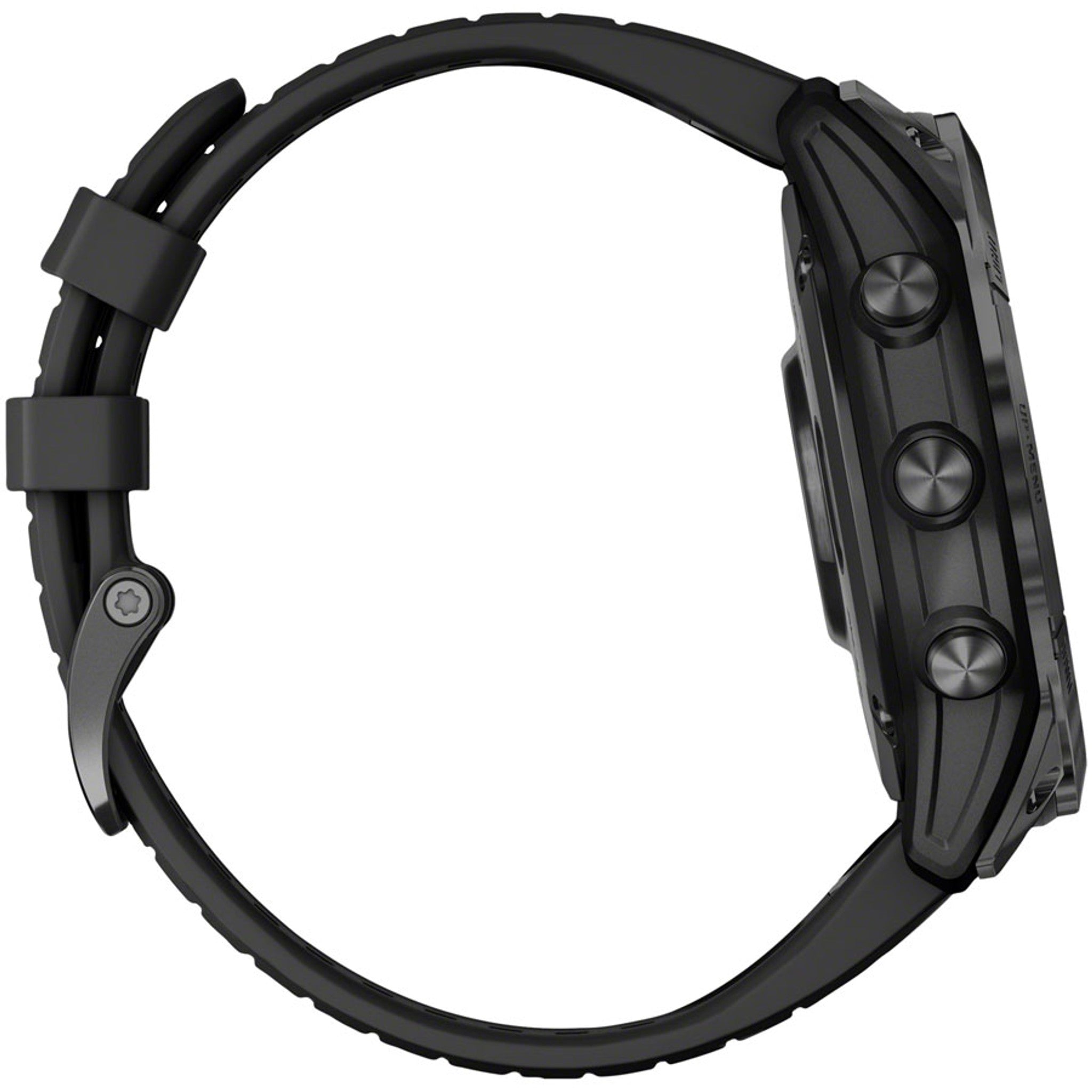 fenix 7X Pro Sapphire Solar Smartwatch - 51mm, Carbon Gray DLC Titanium Case, Black Band