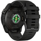 fenix 7X Pro Sapphire Solar Smartwatch - 51mm, Carbon Gray DLC Titanium Case, Black Band