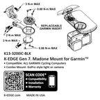 Garmin Gen 7 Madone/Emonda Combo Mount - Black Anodize