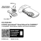 Garmin Specialized Roval Computer Mount - Black Anodize