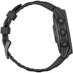 fenix E Smartwatch - 47mm, AMOLED, Slate Gray Steel with Black Silicone Band