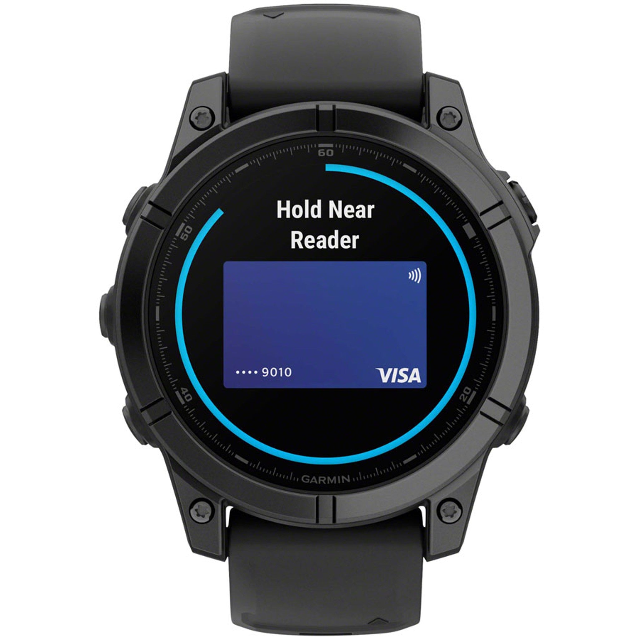 fenix E Smartwatch - 47mm, AMOLED, Slate Gray Steel with Black Silicone Band