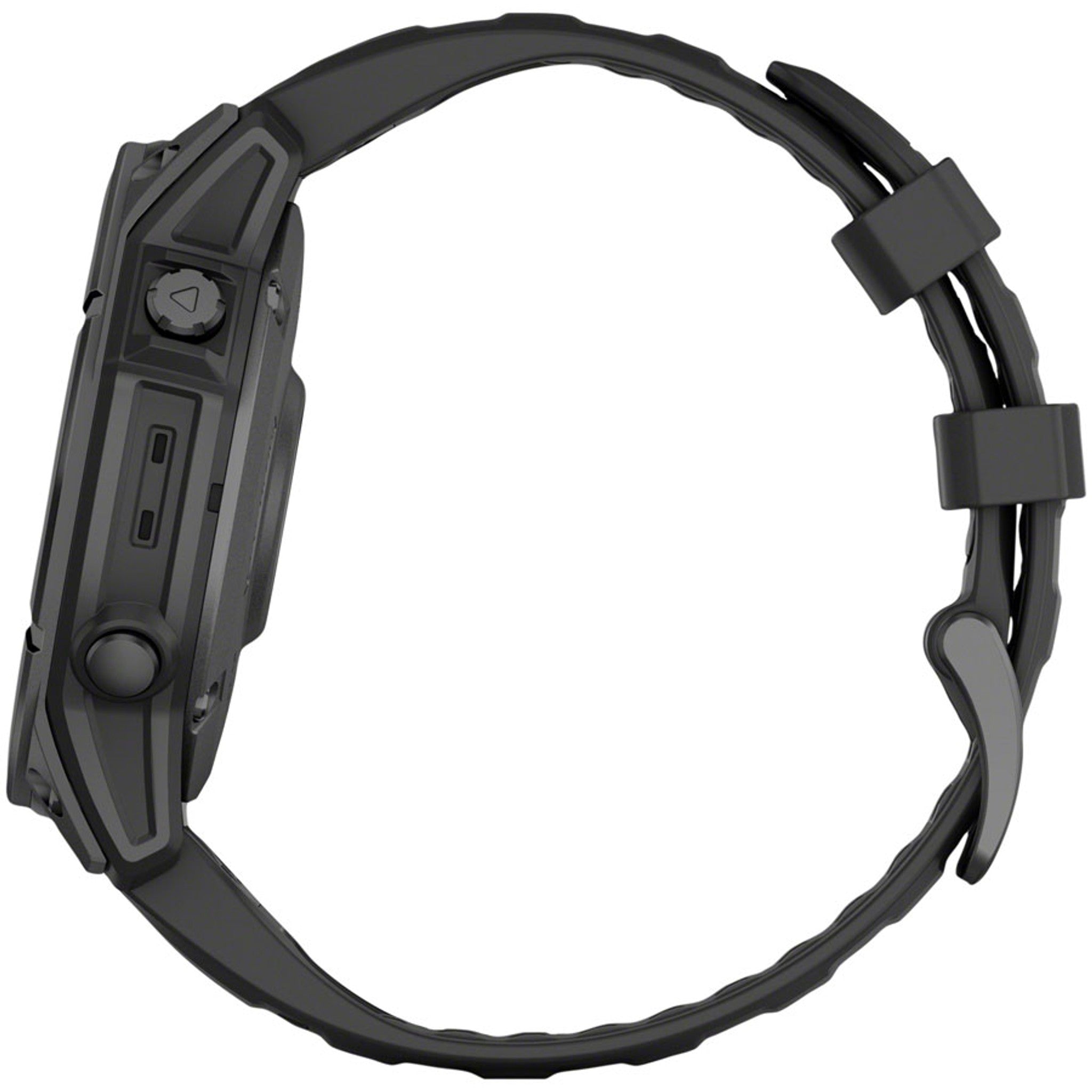 fenix E Smartwatch - 47mm, AMOLED, Slate Gray Steel with Black Silicone Band