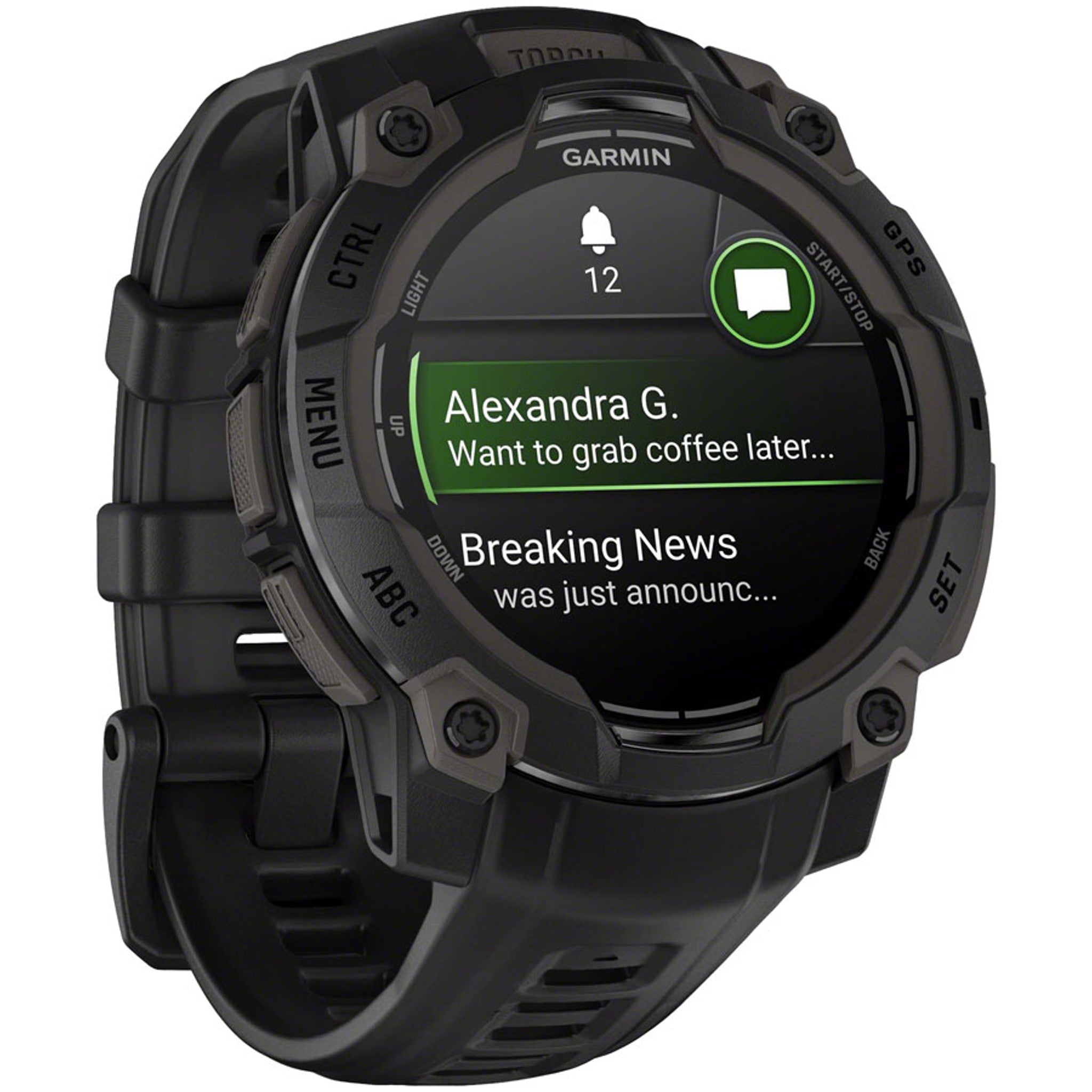 Instinct 3 GPS Smartwatch - 45mm, AMOLED, Black/Black