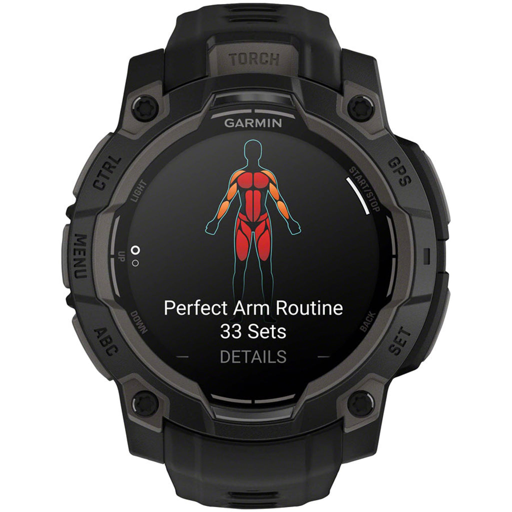 Instinct 3 GPS Smartwatch - 45mm, AMOLED, Black/Black
