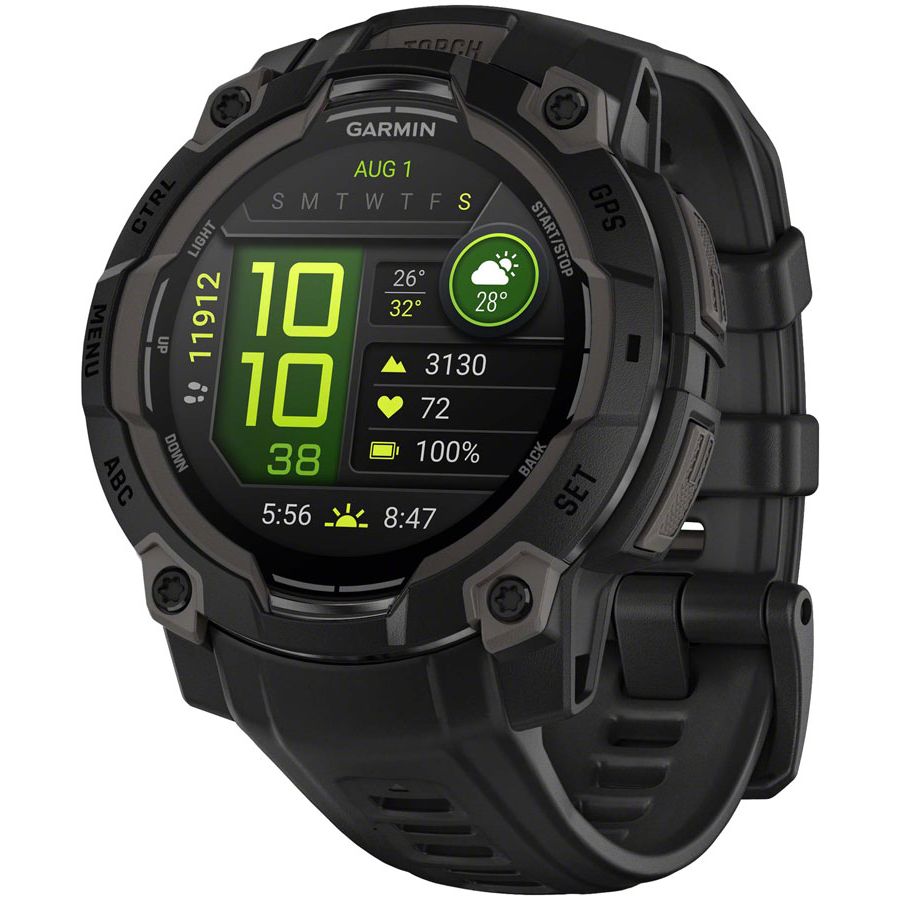 Instinct 3 GPS Smartwatch - 45mm, AMOLED, Black/Black