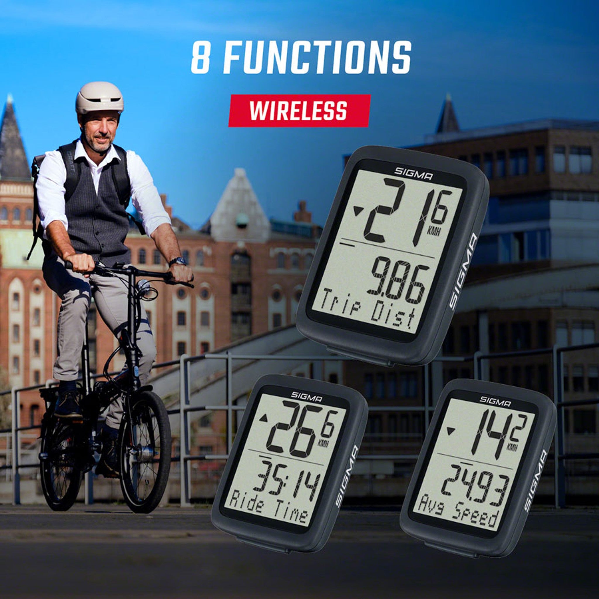 BC 8.0 WL ATS Bike Computer - Wireless, Black