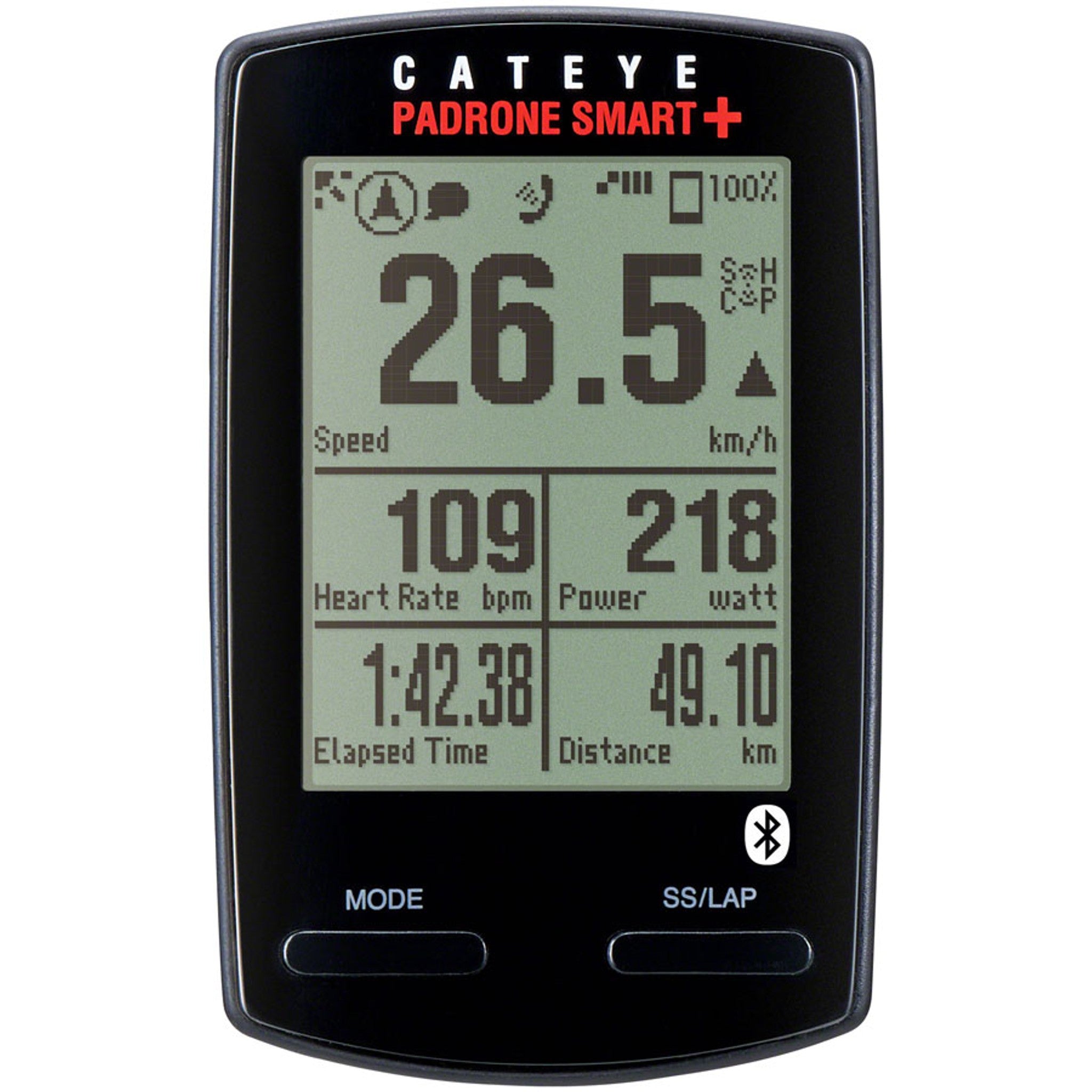 Padrone Smart+ Speed/Cadence Bundle Bike Computer - Wireless, Black