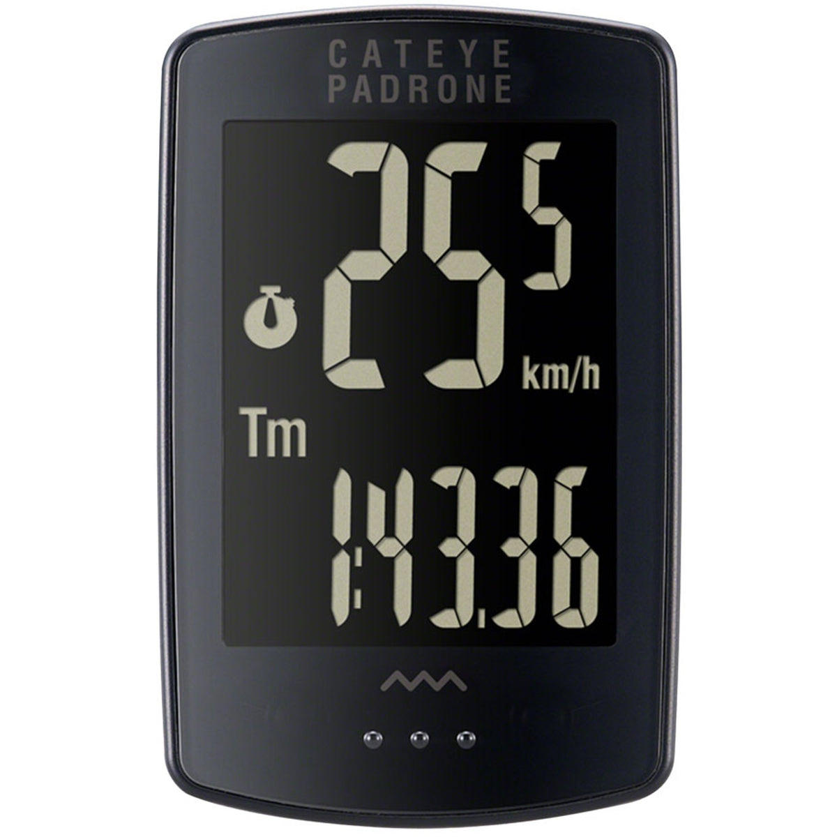 Padrone Stealth Wireless Bike Computer - Black