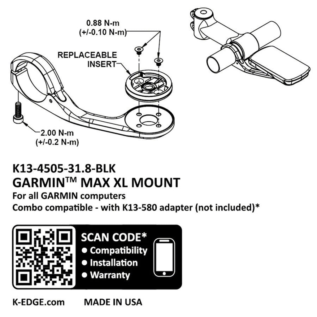 Garmin Max XL Mount - Garmin MAX XL Computer Mount