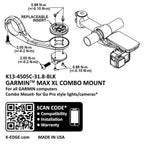 Garmin Max XL Combo Mount - Garmin Max XL Combo Mount - Garmin Max XL Combo Mount