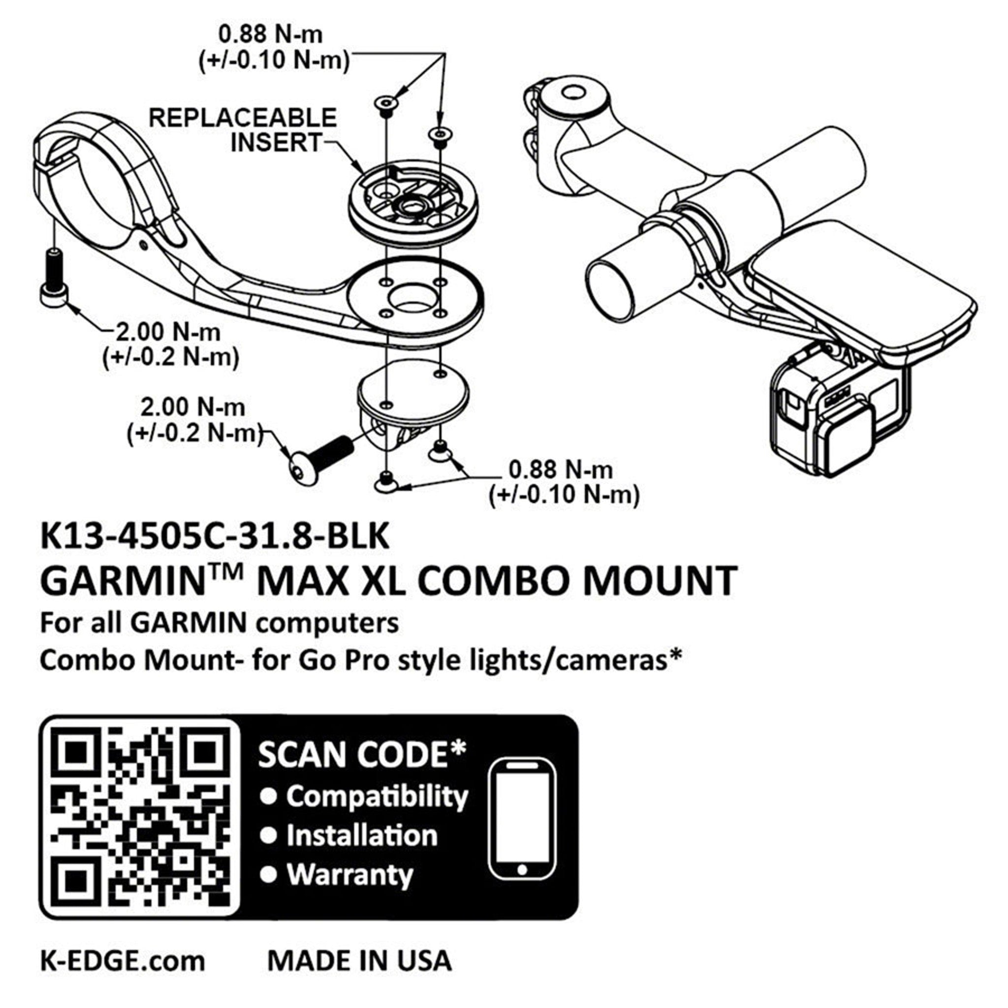 Garmin Max XL Combo Mount - Garmin Max XL Combo Mount - Garmin Max XL Combo Mount