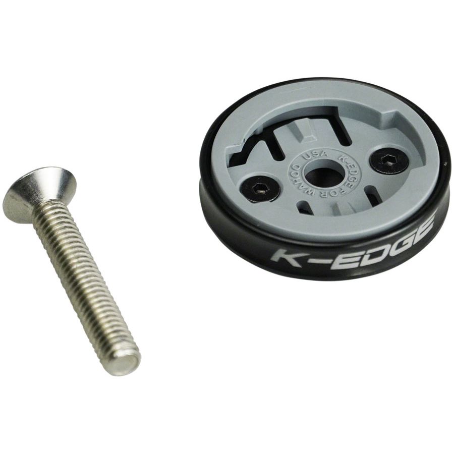 Wahoo Gravity Stem Cap Mount for Wahoo Bolt and Wahoo ELEMNT computers: Black
