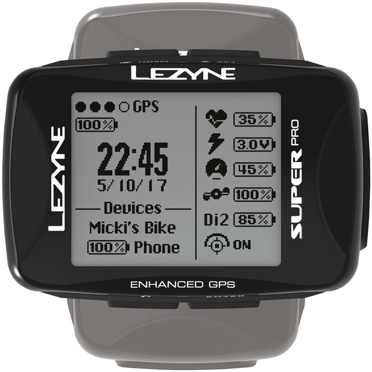 Super Pro GPS Loaded Bike Computer - GPS, Wireless, Heart Rate Monitor, Black