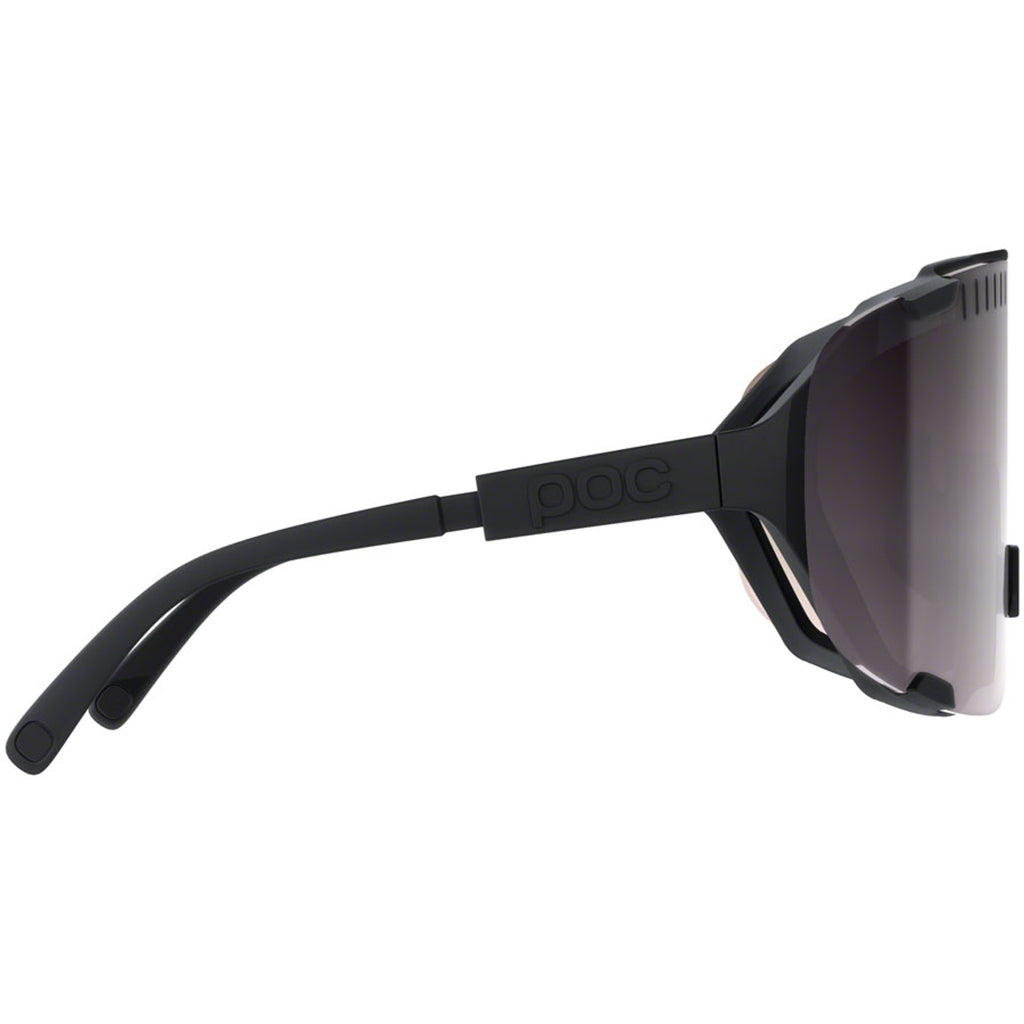 Devour Sunglasses - Uranium Black/Brown, Silver Mirror Lens
