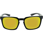 ONE by Optic Nerve Boiler Sunglasses - Matte Black, Polarized Smoke Lens with Red Mirror