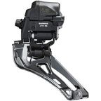 Ultegra FD-R8150 Di2 Front Derailleur - 2x12-Speed, Braze-on, Down Swing, For 50-54t Max, Black/Silver