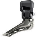 GRX FD-RX825 Di2 Front Derailleur - 2x12-Speed, Braze-on, Down Swing, For 46-48t Max, Black/Silver