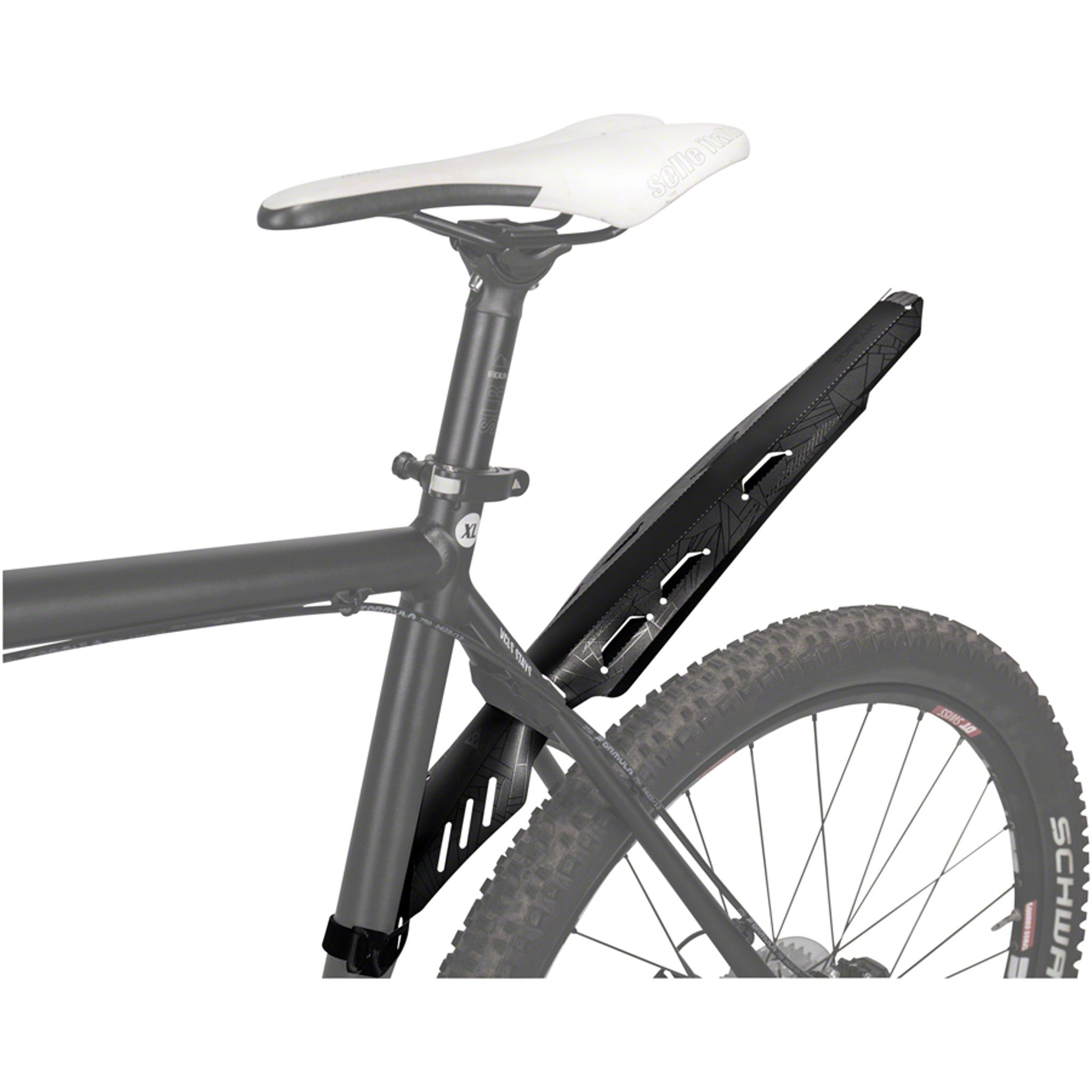 D-Flash ST Fender - Seat Tube Mount, Reflective Print