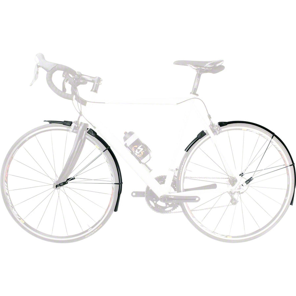 Raceblade Long Fender Set, 700 x 18-25: Black