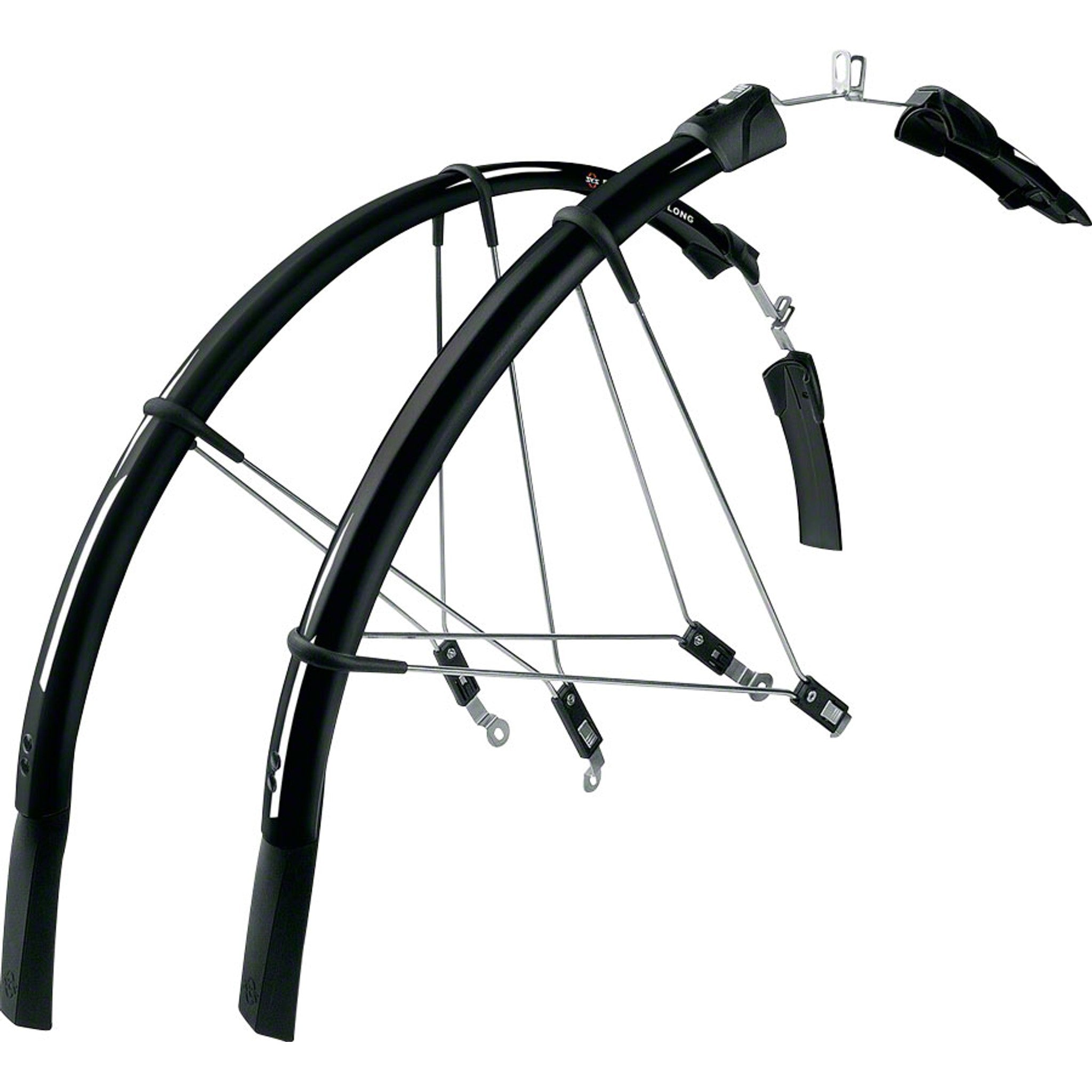 Raceblade Long Fender Set, 700 x 18-25: Black