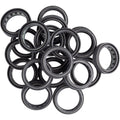 38mm - Dust Wiper Kit - 38mm Flangeless Ultra-low Friction SKF (6mm Foam Rings) - Dust Wiper Kit - 38mm Black, Includes Flangeless Dust Wipers, (QTY 20)