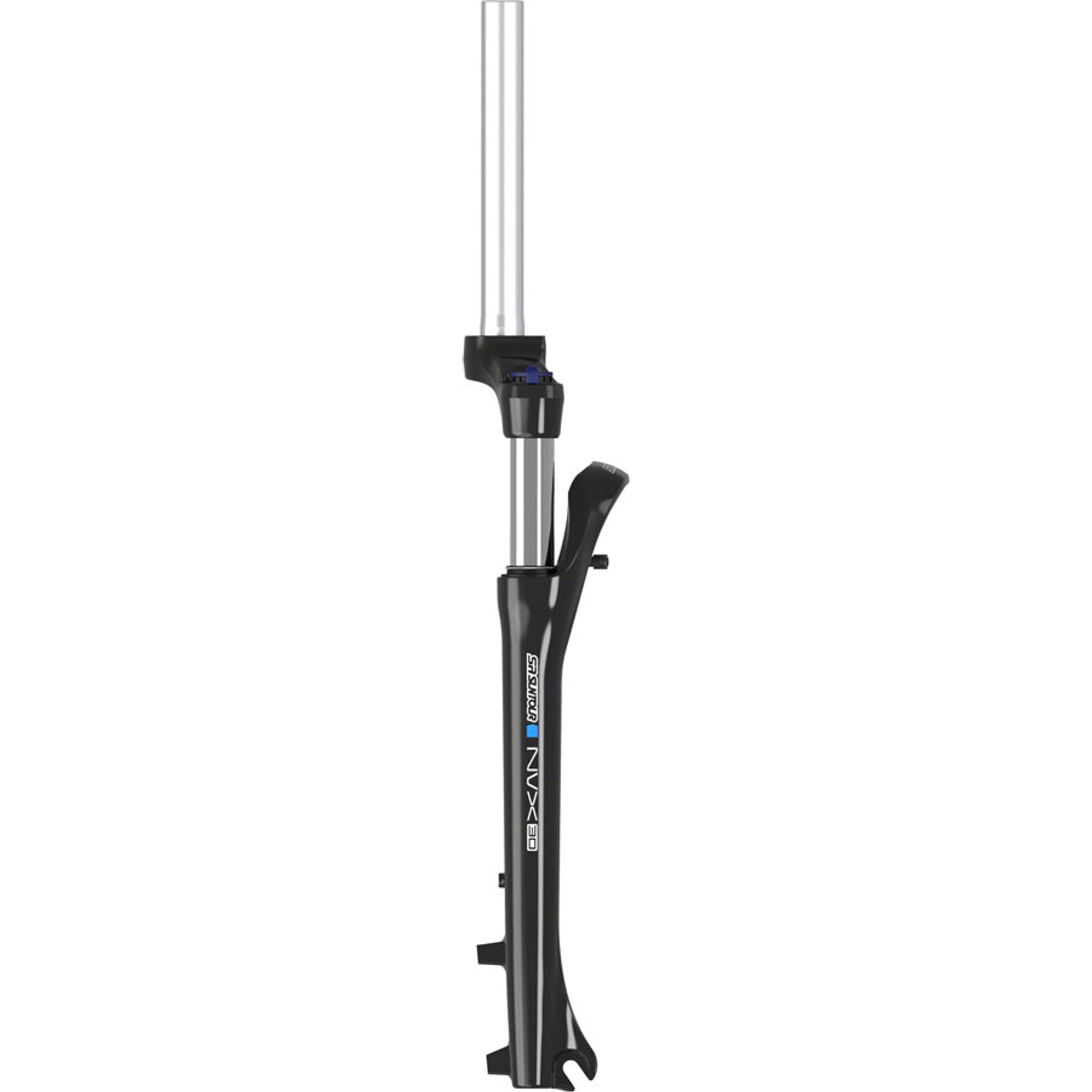 NVX HLO Suspension Fork - 700c, 63mm, 1 1/8" Threadless, QR x 100mm, Disc, Black