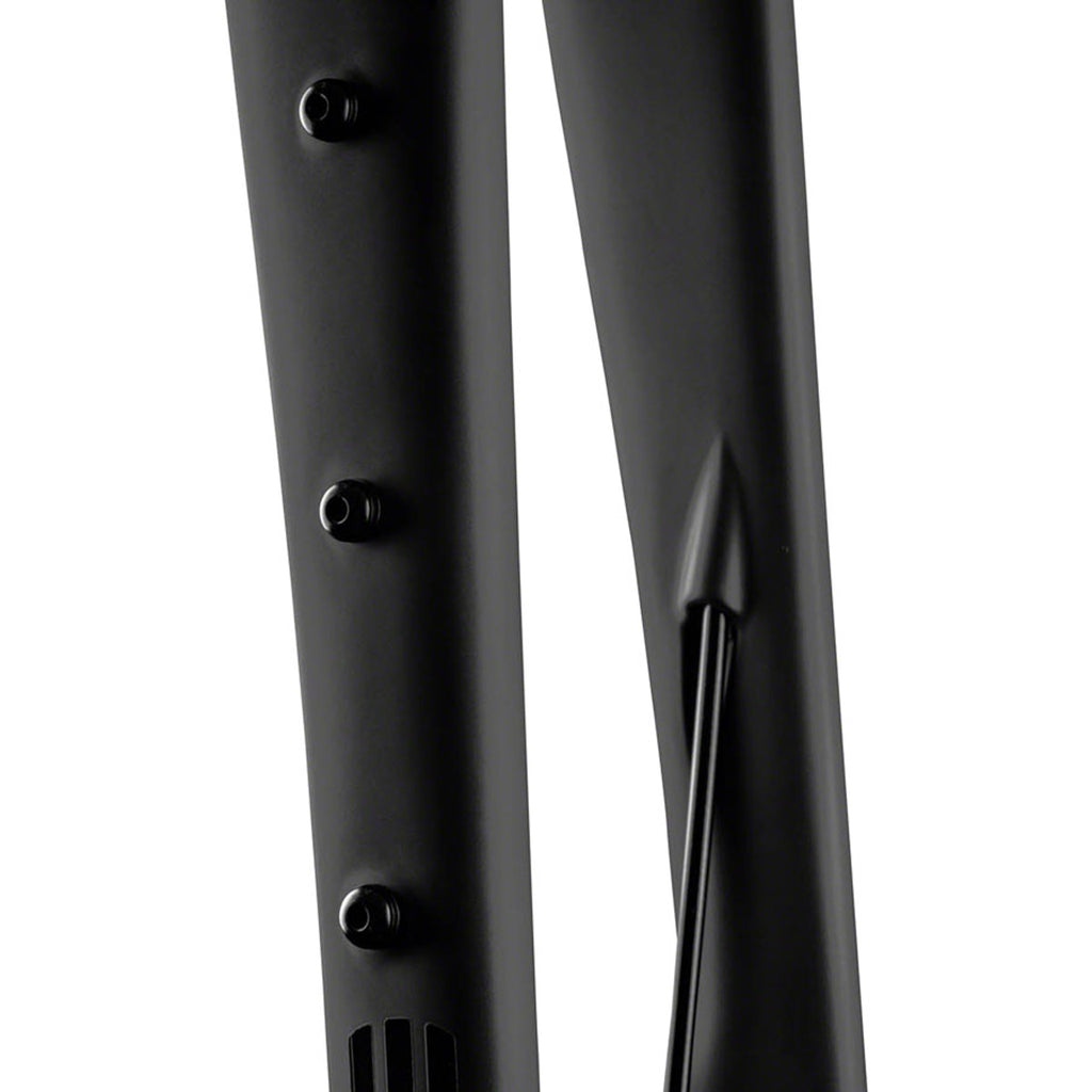 Adventure Fork - 1.5” Tapered, Flat-Mount Disc, Carbon, 12 x 100mm Axle,  49/55 Rake, Black