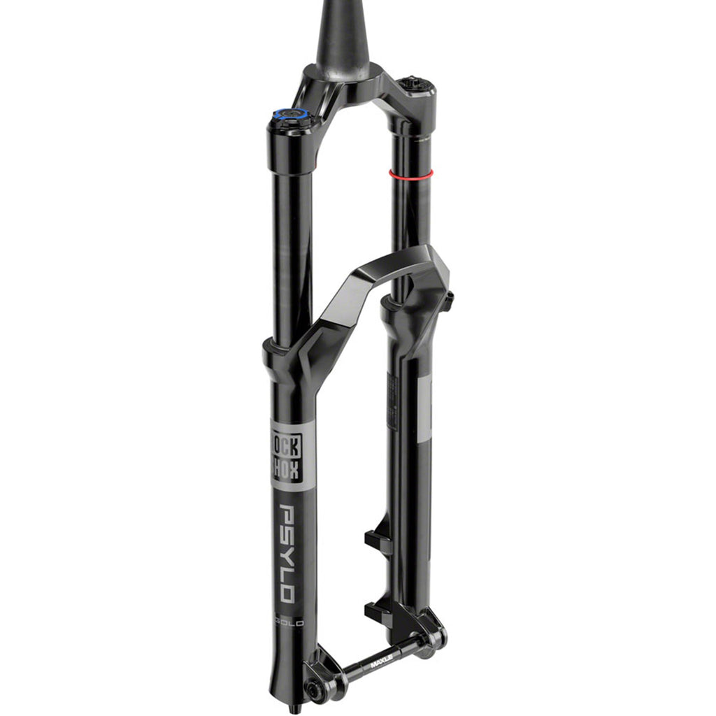 Psylo Gold Isolator RC Suspension Fork - 44 mm Offset - A1 - 15 x 110mm - Gloss Black