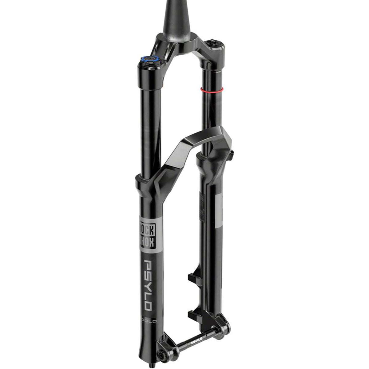 Psylo Gold Isolator RC Suspension Fork - 44 mm Offset - A1 - 15 x 110mm - Gloss Black