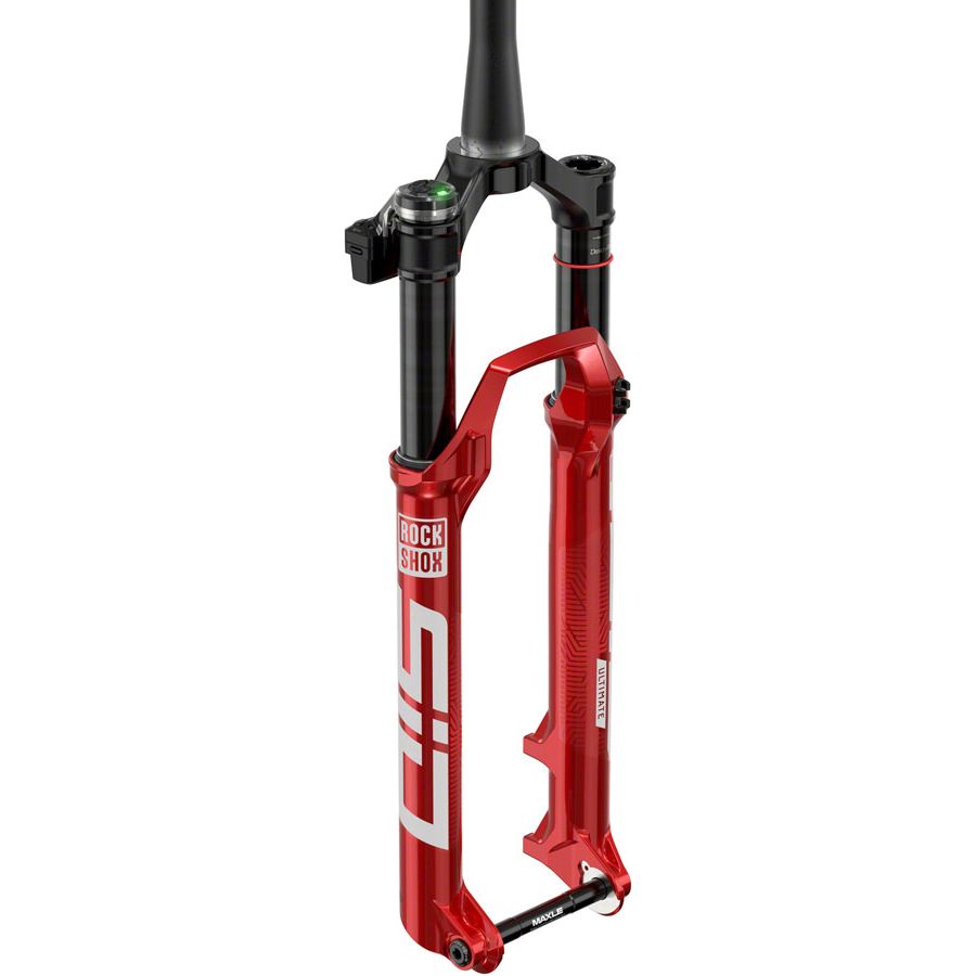 SID Ultimate Flight Attendant Race Day 2 Suspension Fork - 29", 120 mm, 15 x 110 mm, 44 mm Offsett, Electric Red, 3P Crown, D1