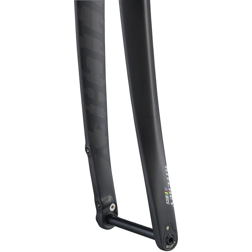 WCS Carbon Gravel Fork - 1-1/8", 47mm Rake, QR12, Flat Mount, 2020 Model, Matte Carbon