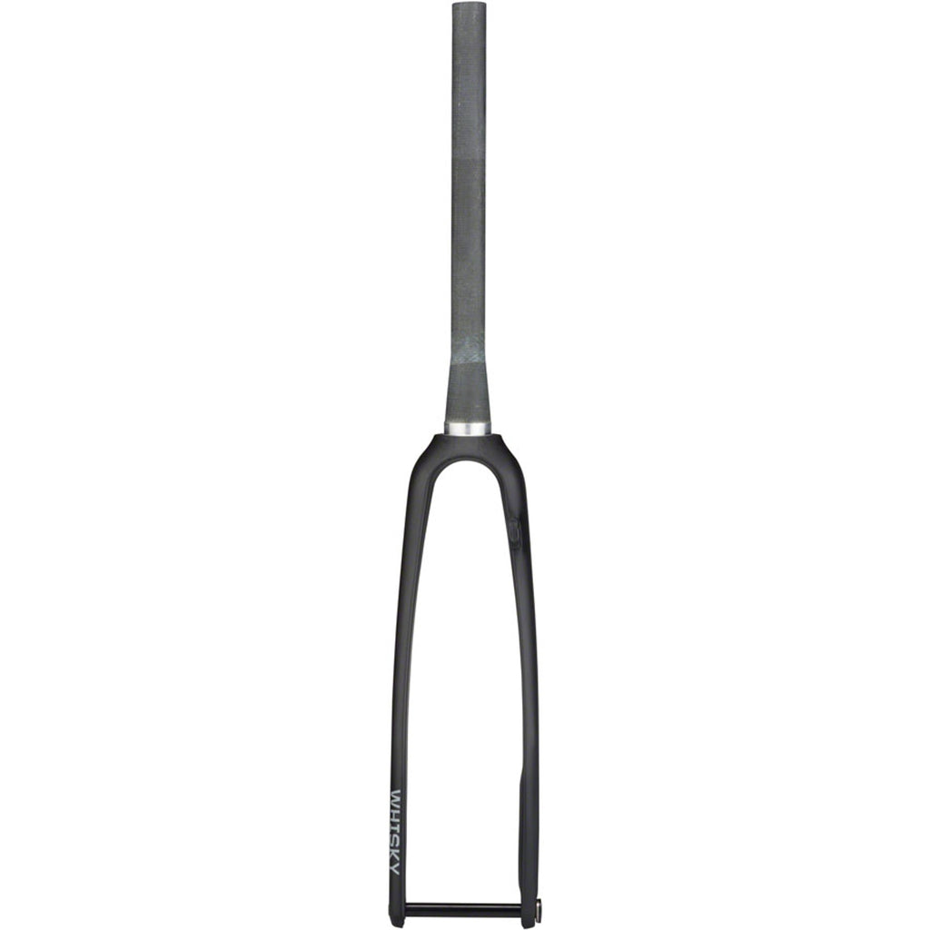 WHISKY No.9 RD+ Fork - 12mm Thru-Axle, 1.5" Tapered Carbon Steerer, Flat Mount Disc, Matte Black