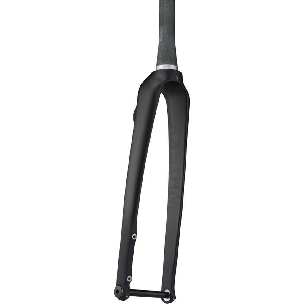 WHISKY No.9 RD+ Fork - 12mm Thru-Axle, 1.5" Tapered Carbon Steerer, Flat Mount Disc, Matte Black