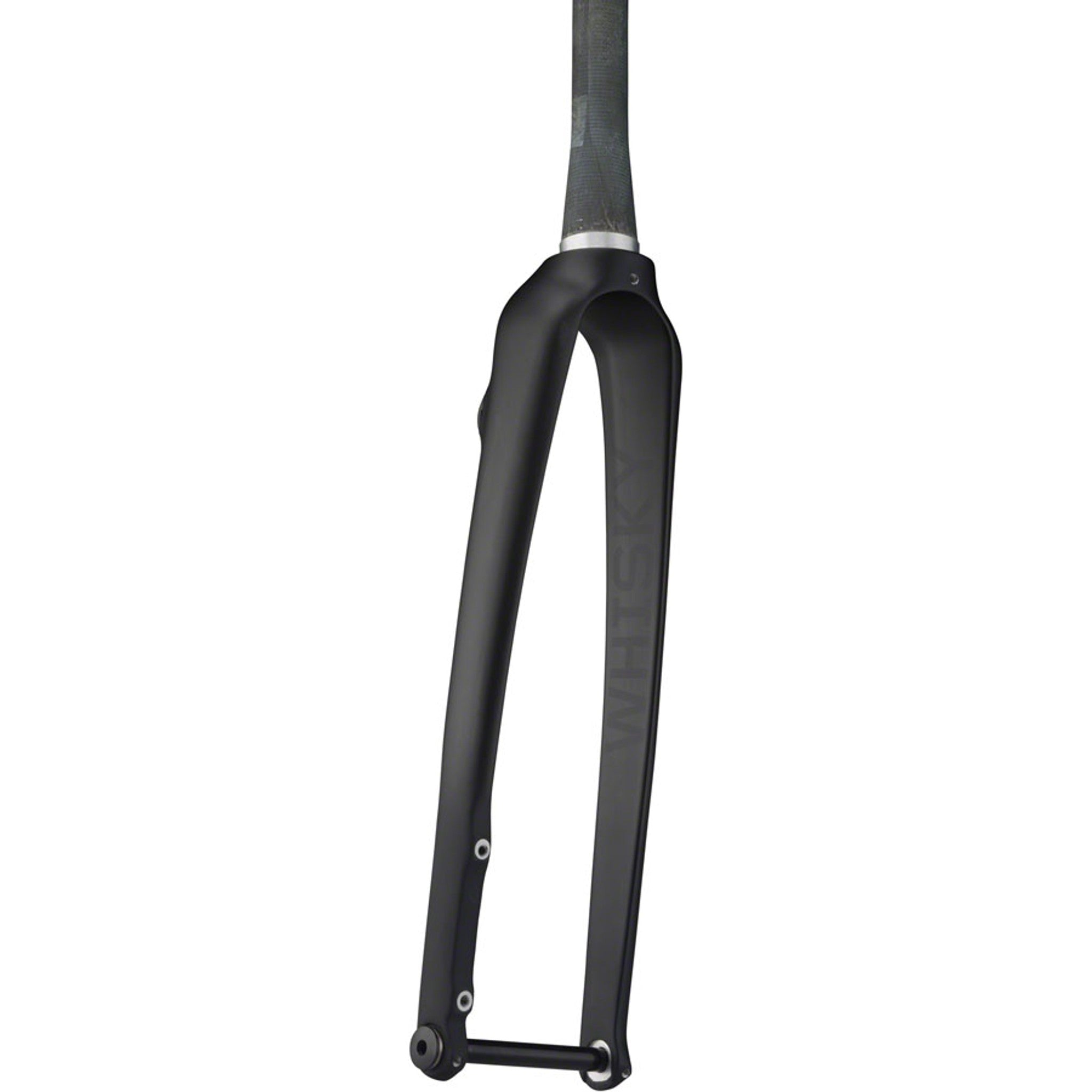 WHISKY No.9 RD+ Fork - 12mm Thru-Axle, 1.5" Tapered Carbon Steerer, Flat Mount Disc, Matte Black