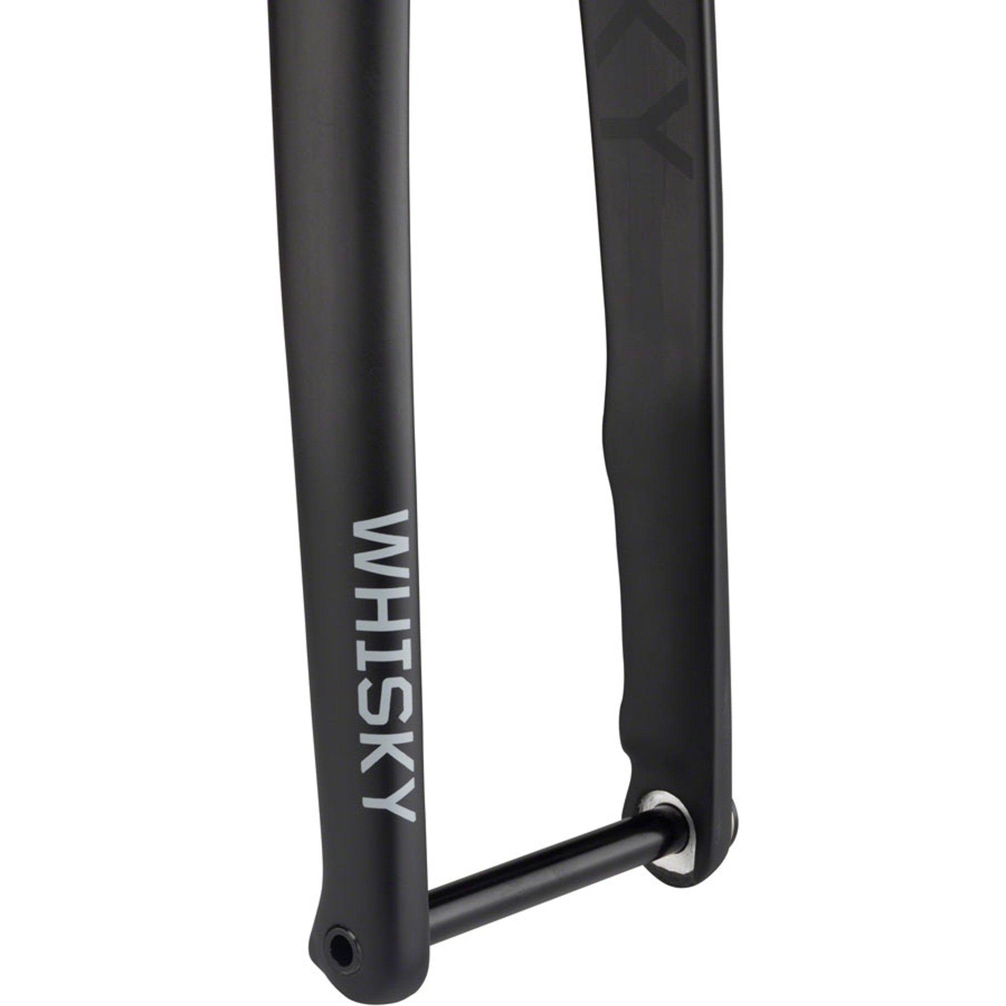WHISKY No.9 RD+ Fork - 12mm Thru-Axle, 1.5" Tapered Carbon Steerer, Flat Mount Disc, Matte Black
