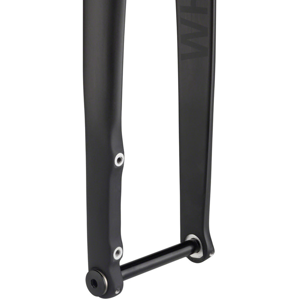 WHISKY No.9 RD+ Fork - 12mm Thru-Axle, 1.5" Tapered Carbon Steerer, Flat Mount Disc, Matte Black