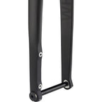 WHISKY No.9 RD+ Fork - 12mm Thru-Axle, 1.5" Tapered Carbon Steerer, Flat Mount Disc, Matte Black
