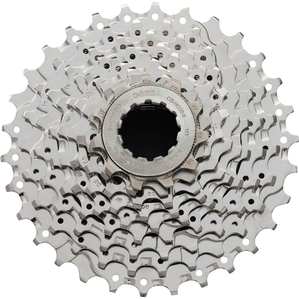 Sora CS-HG50 9-Speed Cassette - Nickel Plated - Silver
