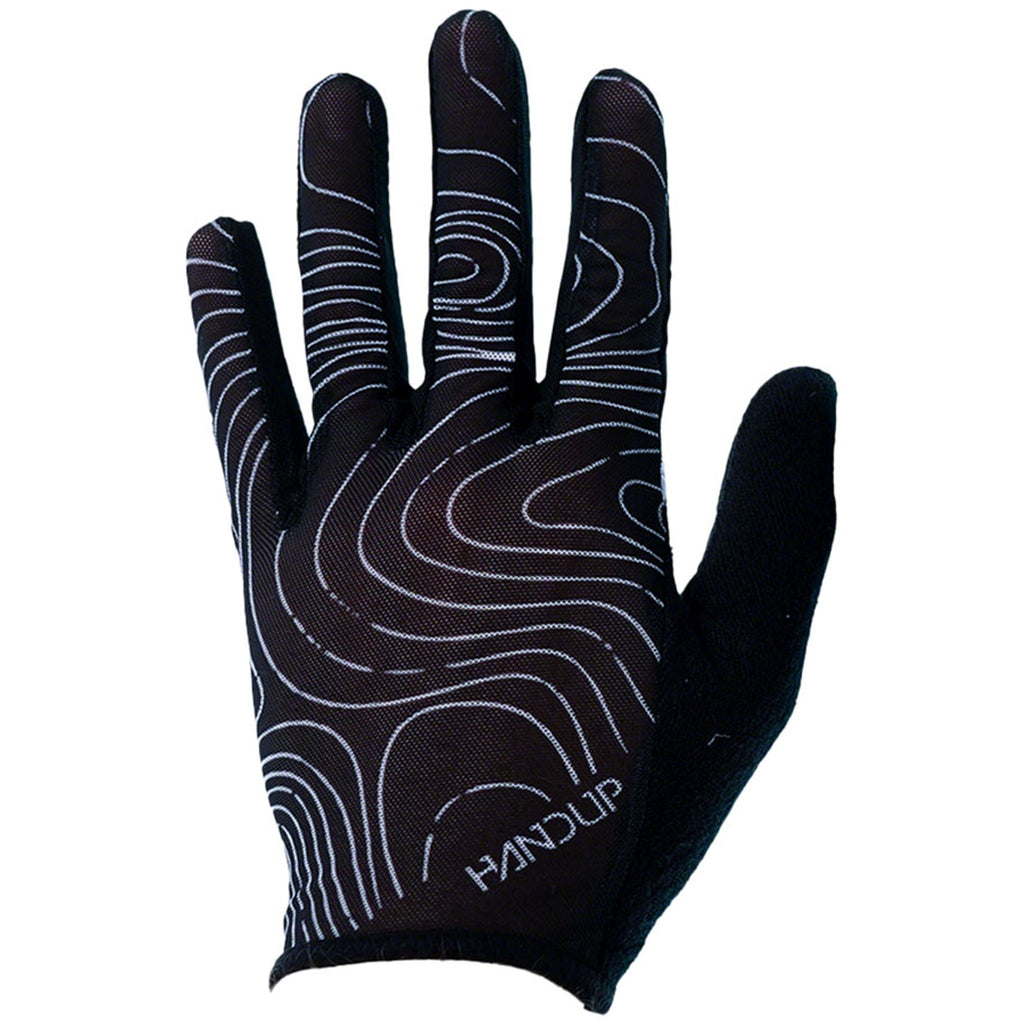 Vented Gloves - Topo Map Black