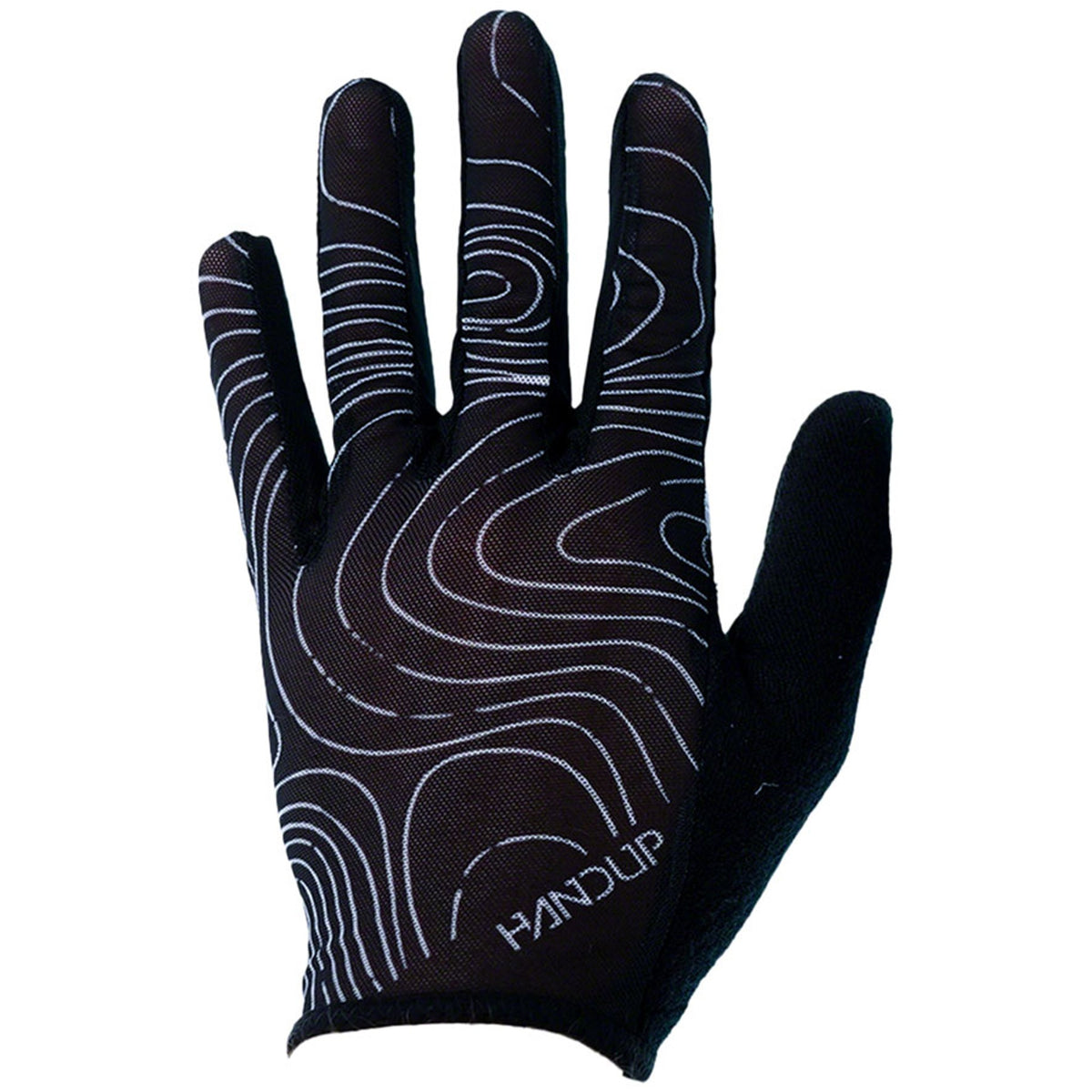 Vented Gloves - Topo Map Black