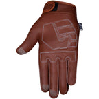 Road Warrior Leather Gloves - Tan, Full Finger, Small