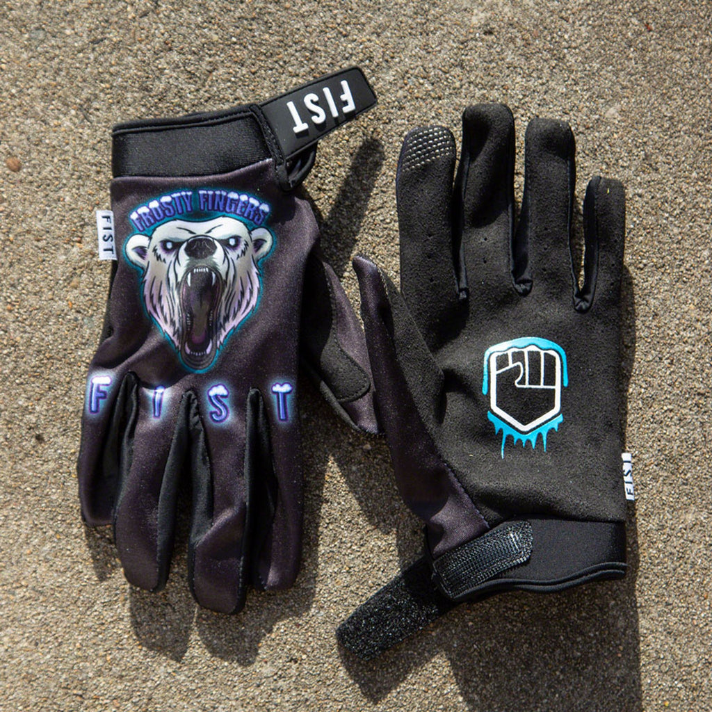 Polar Bear Frosty Fingers Cold Weather Gloves - Multi-Color, Full Finger, X-Small