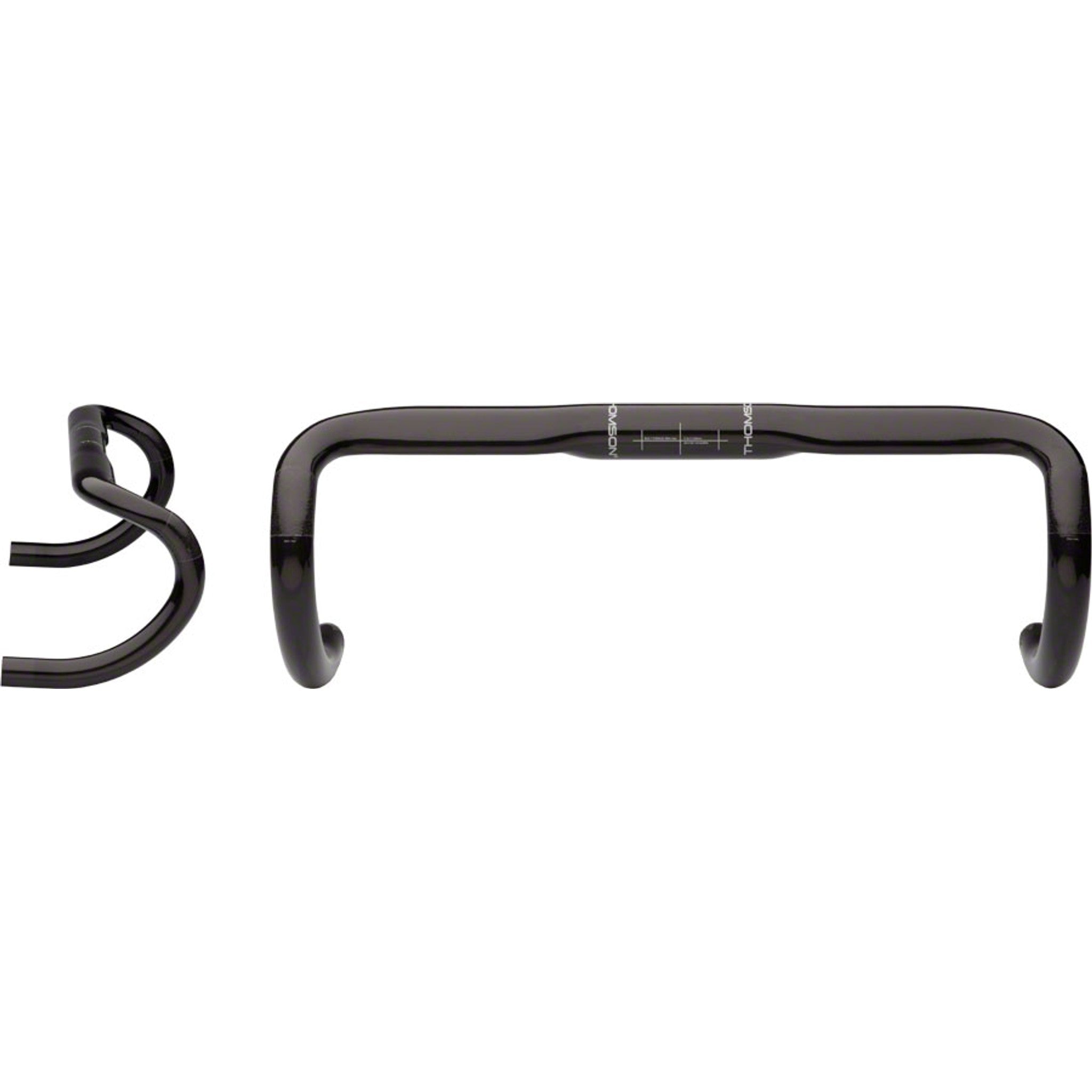 Thomson Road Carbon Drop Handlebar - Carbon, 31.8mm, 40cm, Black