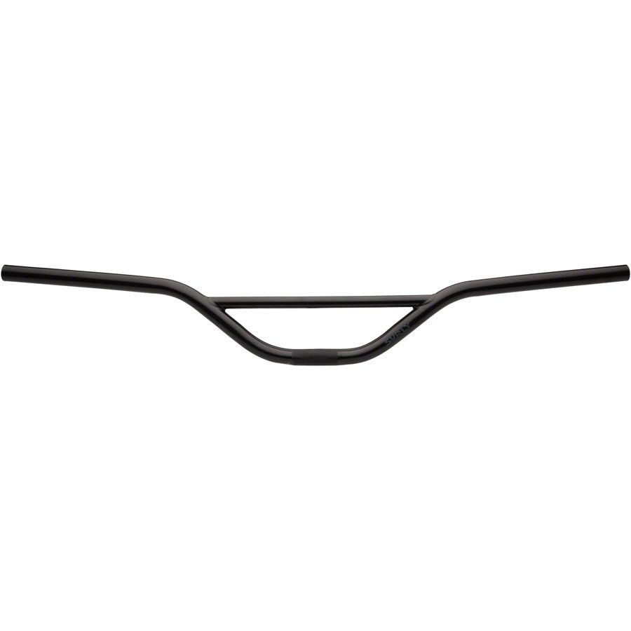 Sunrise Bar Handlebar - 22.2mm Clamp, 31.8mm Clamp w/ Included Shims, 820mm Width, 83mm Rise, Chromoly, Black