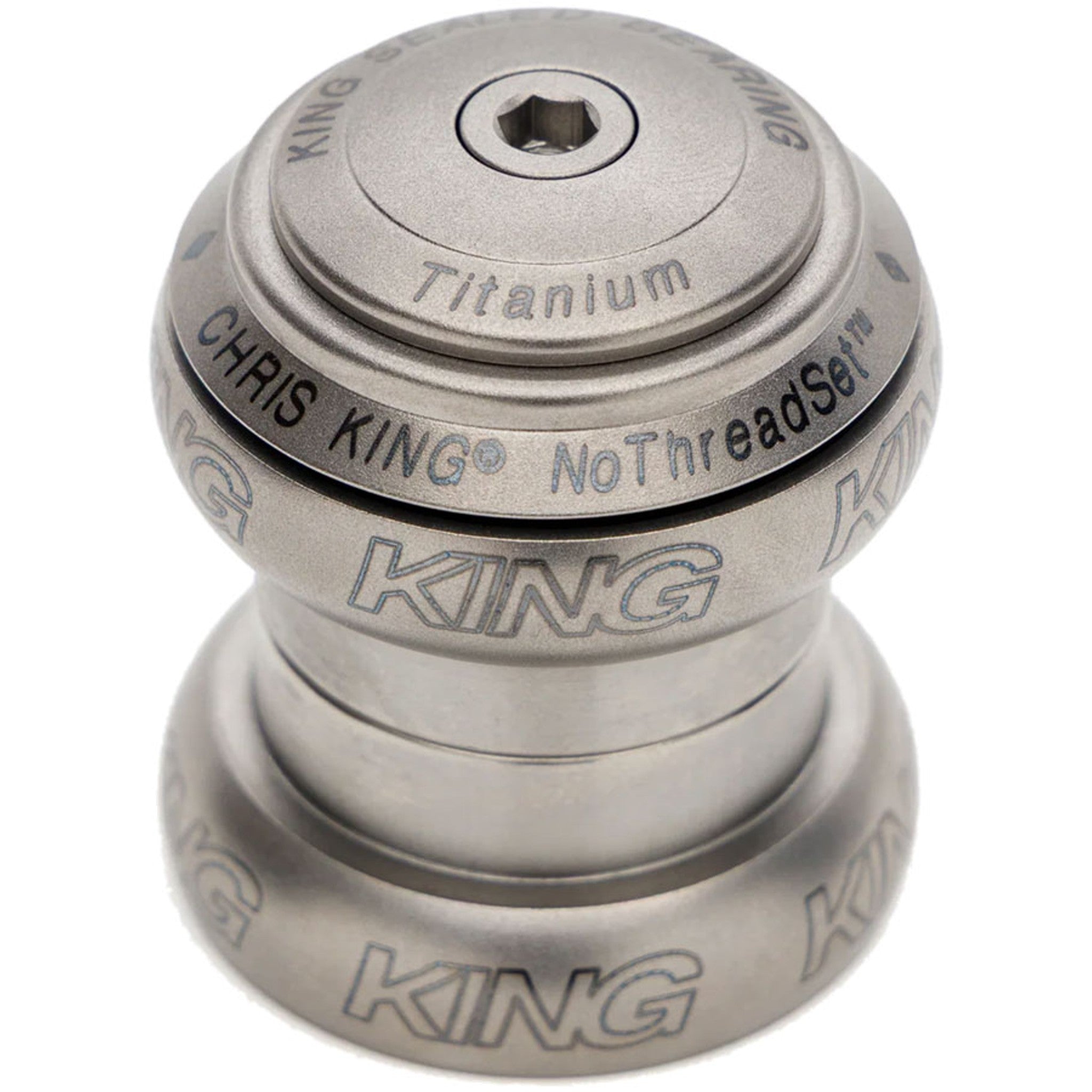 NoThreadSet Titanium Headset - 1-1/8", EC34 Upper / EC34 Lower, Titanium