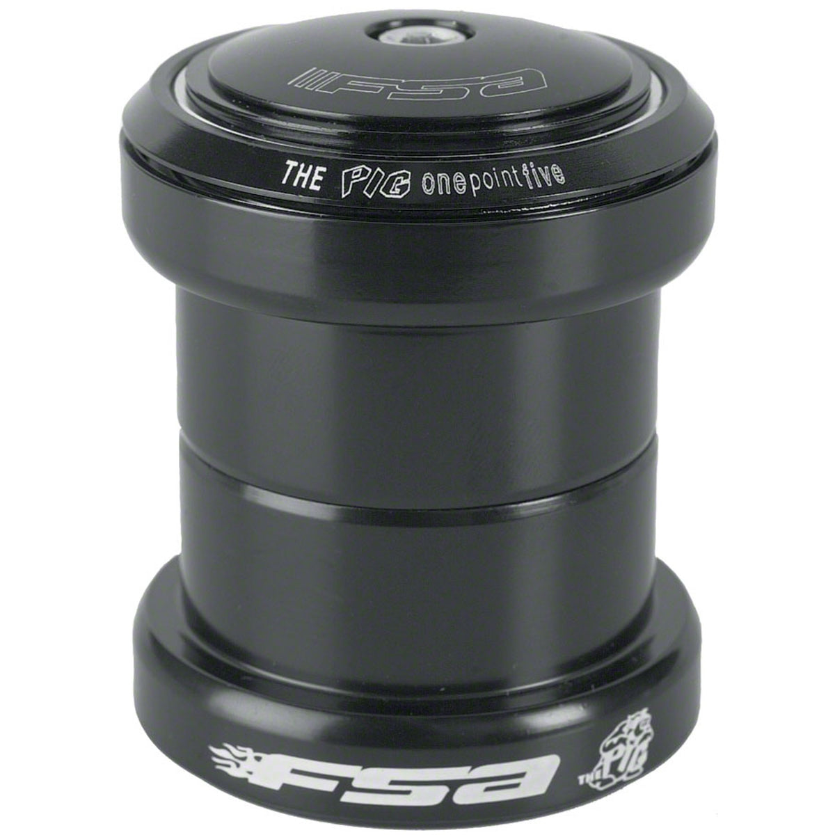 Big Fat Pig 1.5" Threadless Headset, Black